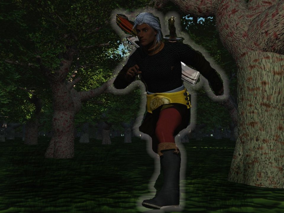 Eloy-Runs.jpg - Eloy Runs. Some PSP postwork to produce the glow representing nullity