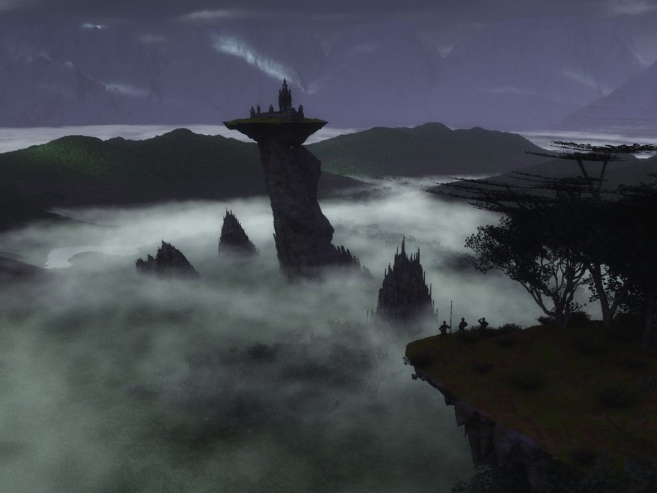 Stronghold-02.jpg - Stronghold. This is not an original idea - it's a homage to Rodney Matthews' picture of the same name